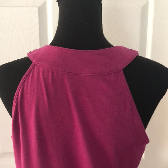 Magenta Summer Top with Beads - Picture 3 of 9